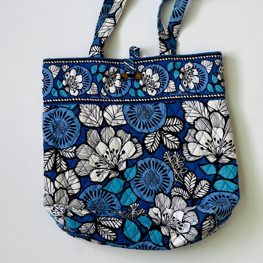 Vera Bradley Floral Blue Tote Bag